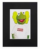 Supreme X Kermit the frog print poster matte urban street dope Cool 8x10 Black Matted Art Artworks Print Paintings Printed Picture Photograph Poster Gift Wall Decor Display USA Seller