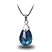 CG Costume Sword Art Online Necklace SAO Kirito Asuna Yui Light Blue Crystal ,One Size ,Sky Blue