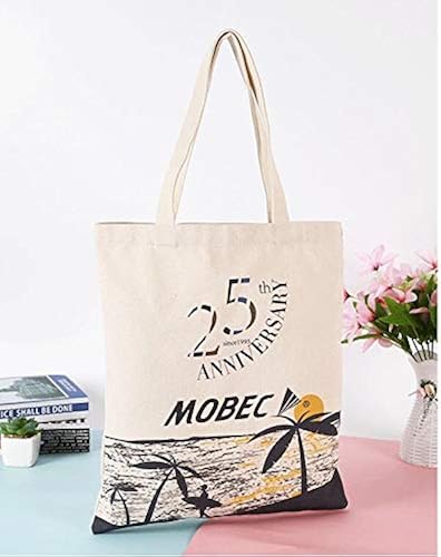 E-Found 10 Pcs Canvas Tote Bags Natural Cotton for DIY Crafts - Main Image