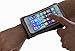 Cell Phone Armband for Running - Water Resistant Case for iPhone X 8 7 6S, Galaxy S8 S7 S6, Android - Zip Pocket Key Holder, Full Touch Screen and Earphone Access - Wristband Stretches to Fit Forearm