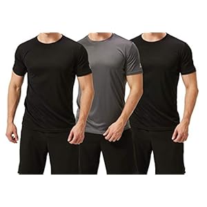 TEXFIT Men’s 3 Pack Active Sport Quick Dry T-Shirts