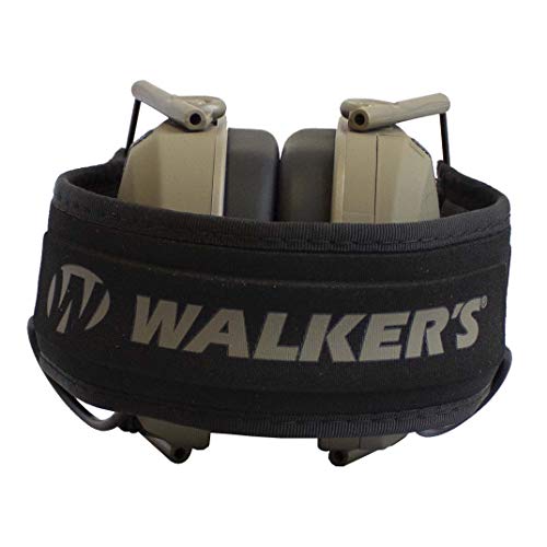 Walker's Razor Slim Shooter Electronic Hunting Folding Hearing Protection Earmuffs with 23dB