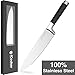 iCooker 8-inch Chef Knife [Stainless Steel] - Professional Japanese Gyutou Kitchen Knife for Cutting and Carving Meat Food - Best Quality High Premium Blade, Sharp Cutlery [8 Inch]