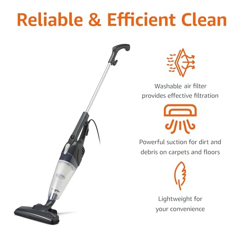Amazon Basics 2-in-1 Corded Stick Vacuum Cleaner, Converts to Handheld, Lightweight (3.9 photo 9