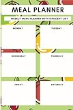 Meal Planner: Weekly Menu Planner With Grocery List [Softback * Large (6