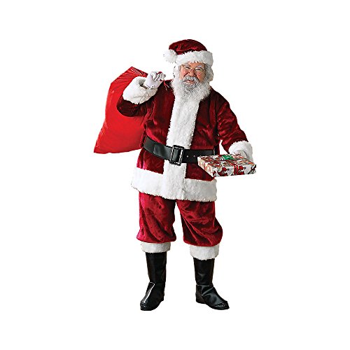 Crimson Regency Plush Adult Santa Suit - Image 3