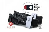 Tourniquet - (Black) Recon Medical Gen 3 Mil-Spec Kevlar Metal Windlass Aluminum First Aid Tactical Swat Medic Pre-Hospital Life Saving Hemorrhage Control Registration Card 2 Pack