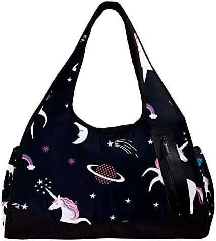 スポーツバッグ ジムバッグ ユニコーン メンズ 楽器 音響機器 虹 夜空 星空 ホーム キッチン ダッフルバッグ ショルダー 手提げ バッグ レディース メンズ スポーツ アウトドア トートバッグ B0bc2dsk 新作製品 世界最高品質人気 正規品送料無料 100 品質保証