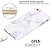 BAISRKE White Marble Design Case Slim Flexible Soft Silicone Bumper Shockproof Gel TPU Rubber Glossy Cover Phone Case Compatible with iPhone 6 Plus / 6s Plus [5.5 inch]