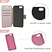 iPhone 8 Plus Leather Wallet Case with Credit Cards Slot and Metal Magnetic, TAKEN DIRECT Apple iPhone 7 Plus Flip Cover, Vintage and Fashion, Durable and Shockproof Holster, 5.5 Inch (Rose Gold)