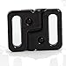 20set Craft Plastic Black Rectangle Tape Closure Hook & Clasp Fasteners Sewing on Clothes Bra Clip Hooks 25mm X 19mm Nk161