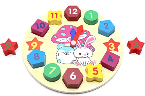 6 Sorting+Clock+Educational+Wooden+Puzzle