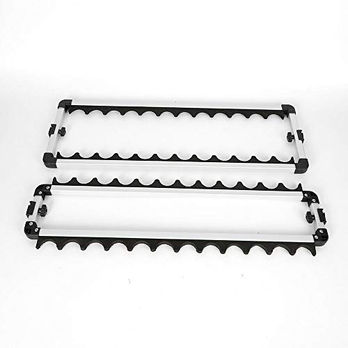 OUKANING Rutenständer 24 Ruten Angelruten Stark Aluminium Rutenhalter Angeln Rutenständer – Bild 7