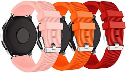 XingWangFa for Samsung Galaxy Watch (46mm) Straps Bands[3 PACK] 22mm Soft Silicone Sport Band Replacement Strap For Samsung Galaxy Watch (46mm) SmartWatch