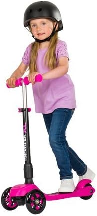 isporter xl led pink & black scooter