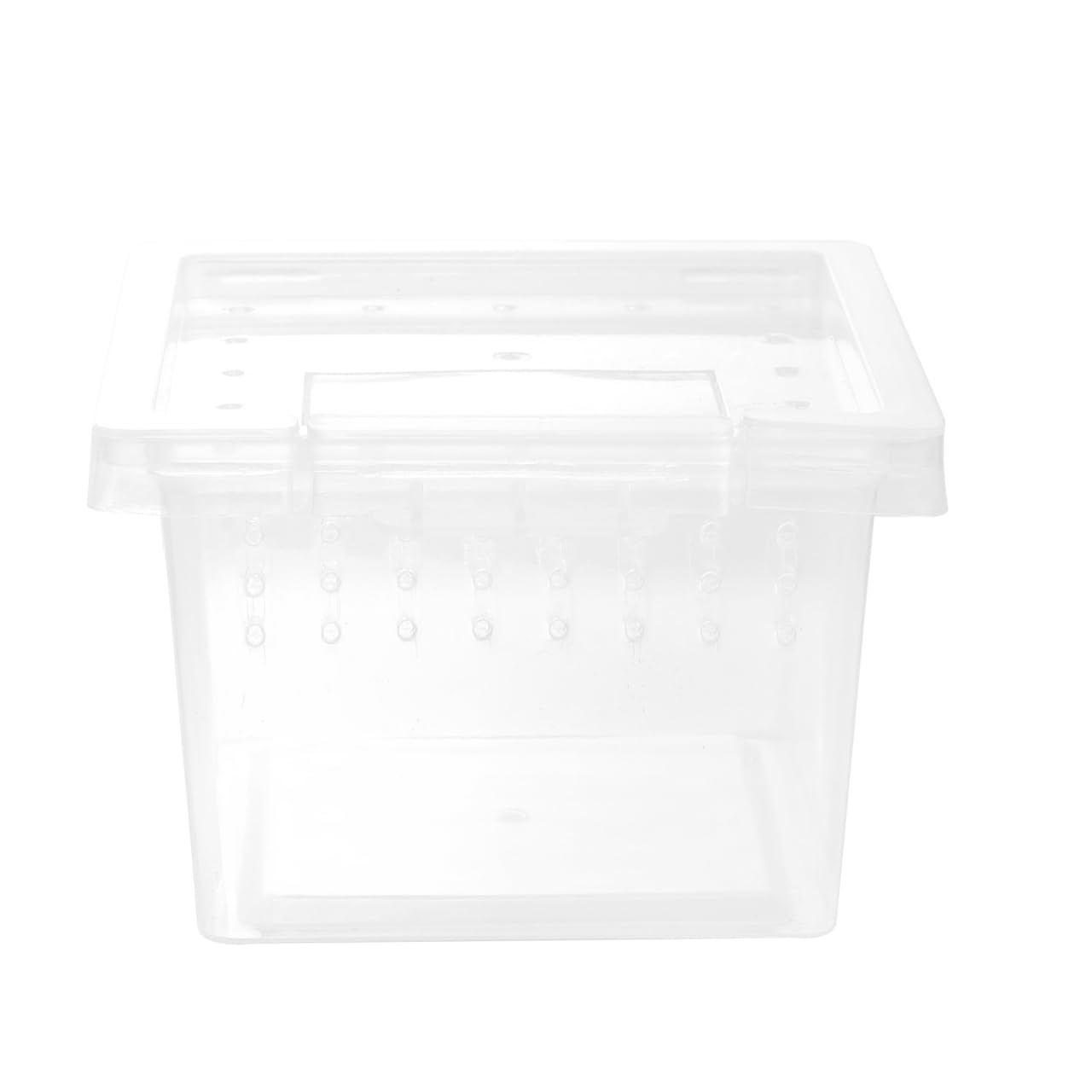 ULTECHNOVO Reptile Terrarium Insect Breeding Tank - Transparent Acrylic Reptile Terrarium - Insect Feeding Box with Vents Anti-Escape Design for Gecko, Spider, Stick Insect - Small 2.8 x 2.8 x 1.8inch