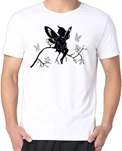 Elf On A Branch In Style Man's T Shirt Teeshirt