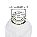 Glass Milk Bottles - USA Made 33.8 oz Jugs with Extra Lids - Set of 4