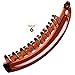 RC ROCHE 6 Pcs Large Banana Hair Clips Claws for Women Thick Curly Ponytail Holder Maker Big Comb No Crease Strong Hold Styling Clasp, Medium Brown