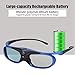 Sanpyl Universal Active Shutter Type 3D Glasses,Portable3D Glasses for Nuts/Sony/BenQ/Epson/Panasonic/Acer/Hitachi/Sharp and Many Other DLP projectorsthumb 4