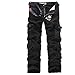 ZiuZi Mens Loose Fit Cotton Casual Military Army Cargo Camo Combat Work Pants (34, 025 Black)