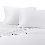 King White Silky Soft sheets 100% Viscose from Bamboo Sheet Set