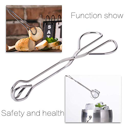 image for Jochebed Stainless-Steel Kitchen Food Tongs - Heavy Duty Food Barbecue