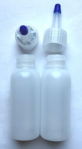 Applicator Squeeze Bottle 2 oz, Pack of 4, Natural 24-410 Round Semi-Opaque HDPE Plastic