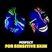 Glow in The Dark Paint - UV Reactive Fluorescent Face & Body Paint - 12 x 10ml Professional Best Quality Paints - Glow in The Dark Blacklight Reactive Costume Makeup Party Supplies - Free Stencils