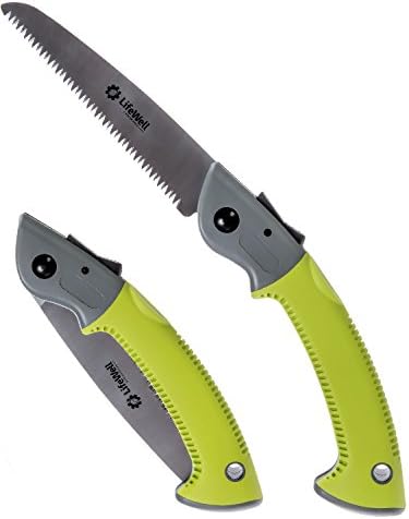 LifeWell 7.0 Folding Pruning Saw. Hand Saw Quickly Cuts Through Branches with Little Effort. All Purpose: Wood, Bone &amp; Plastic. Ideal for Tree Pruning, Camping, Hunting, Survival Gear.