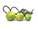 Dog Ball, Rubber with Rope - K9 Training, Reward, Fetch - 2 1/4