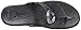 crocs Women's Sanrah Beveled Circle Sandal, Black/Black, 9 M US