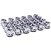 M CARKUMI Mastiff 11309 Open-End, M14x1.5 Thread, Triple-Chrome Finish, Bulge Acorn Lug Nut Set (Pack of 24)