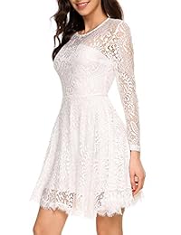 ANGVNS - Vestido de manga larga para mujer, con forro