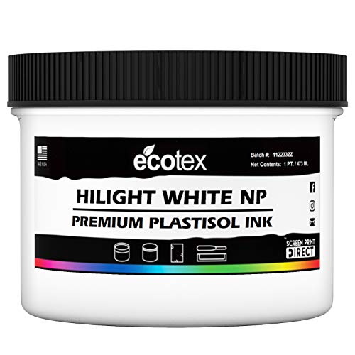 Ecotex Primary Ink Color KIT - Plastisol Ink for Screen Printing 6 Colors - 8 Oz Bottles