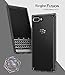 Ringke Fusion Compatible with BlackBerry KEY2 Case Crystal PC Back Case Lightweight Upgraded Transparent TPU Bumper Drop Protective Phone Cover for BlackBerry Key 2 - Smoke Black