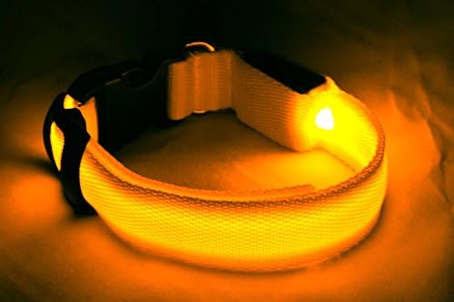 Altitude Goods - LED Dog Collar for Improved Visibility and Safety - USB Rechargeable - Water Resistant - 7 Stylish Colors Available in 4 Sizes - Keep Your Best Friend Safe At Night