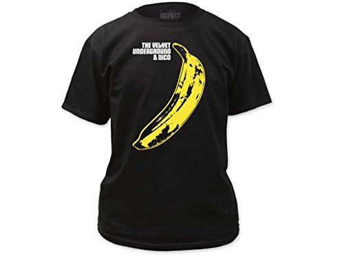 Impact Men's Velvet Underground Warhol Banana T-Shirt, Black, Large