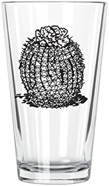 Corkology Fish Hook Cactus Pint Glass, Clear