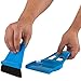 miniWISP Small Broom and Dustpan Set for Home, Hand Broom Pet Hair Remover Brush, Indoor Outdoor Household Cleaning Set, 6'' Width, Blue