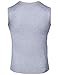 iClosam Mens Sweater Vest Casual V-Neck Slim Fit Knitted Pullover Knitwear Grey