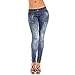 Fvanor 9074 blue Women Skinny Leggings Stretchy Sexy Jeggings Soft Pencil Tights Pants