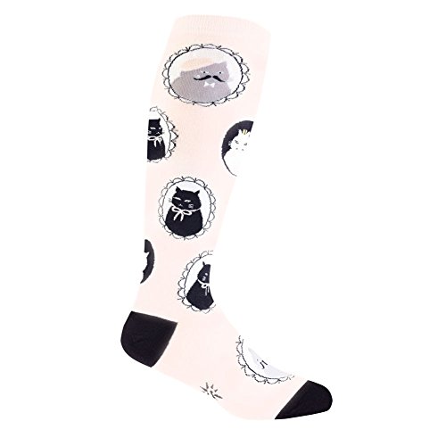 Wide calf stretch-it knee high cameow socks