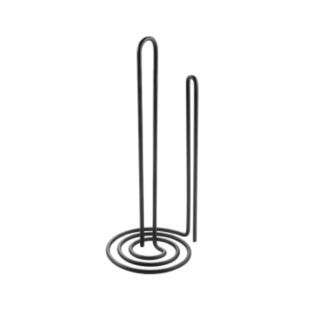 Metaltex Vertical Kitchen Roll Holder, Matt Black, 15 x 32 cm, 361140