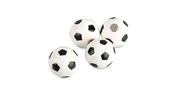 4 x Balón de fútbol - Imanes para nevera, para pizarra - Imanes ...
