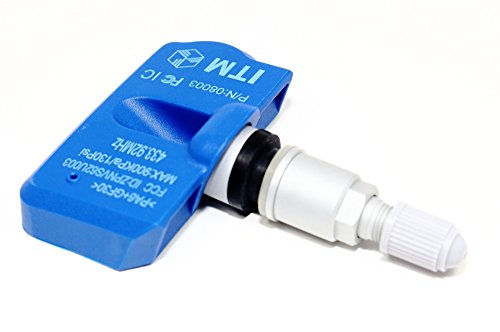 ITM Set of 4 433mhz TPMS Tire Pressure Sensors Replacement for OE Part 6824-1067AB Aluminum Valve