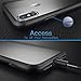 Mkeke Compatible with iPhone Xs Case,iPhone X Case,Clear Anti-Scratch Shock Absorption Cover Case for iPhone Xs/X Black