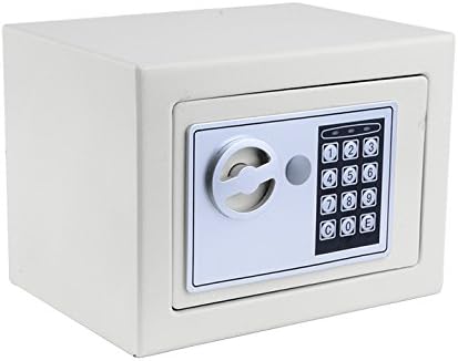 Luckdeal Digital Electronic Security Safe Box with Deadbolt Lock Wall-Anchoring Design, Waterproof &amp; Fireproof | Solid Steel Construction | Home Security Box for Money Jewelry Valuables