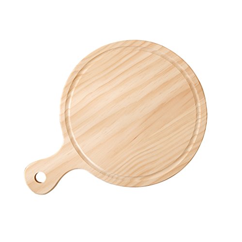 10 Inch Natural Wooden Pizza Peel Charcuterie Board Pizza Spatula Paddle for Baking Homemade Pizza and Bread 25251.6cm