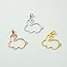 TIKIVILLE 925 Sterling Silver bunny Pendant Necklace 1 by 1 Inch Rhodium Plated